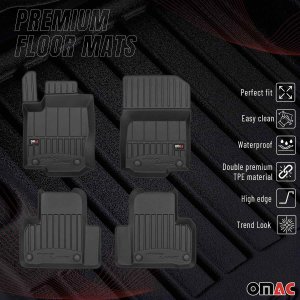 Mercedes M Class W166 Floor Mat - Omac - Premium TPE - Black - '11-'19